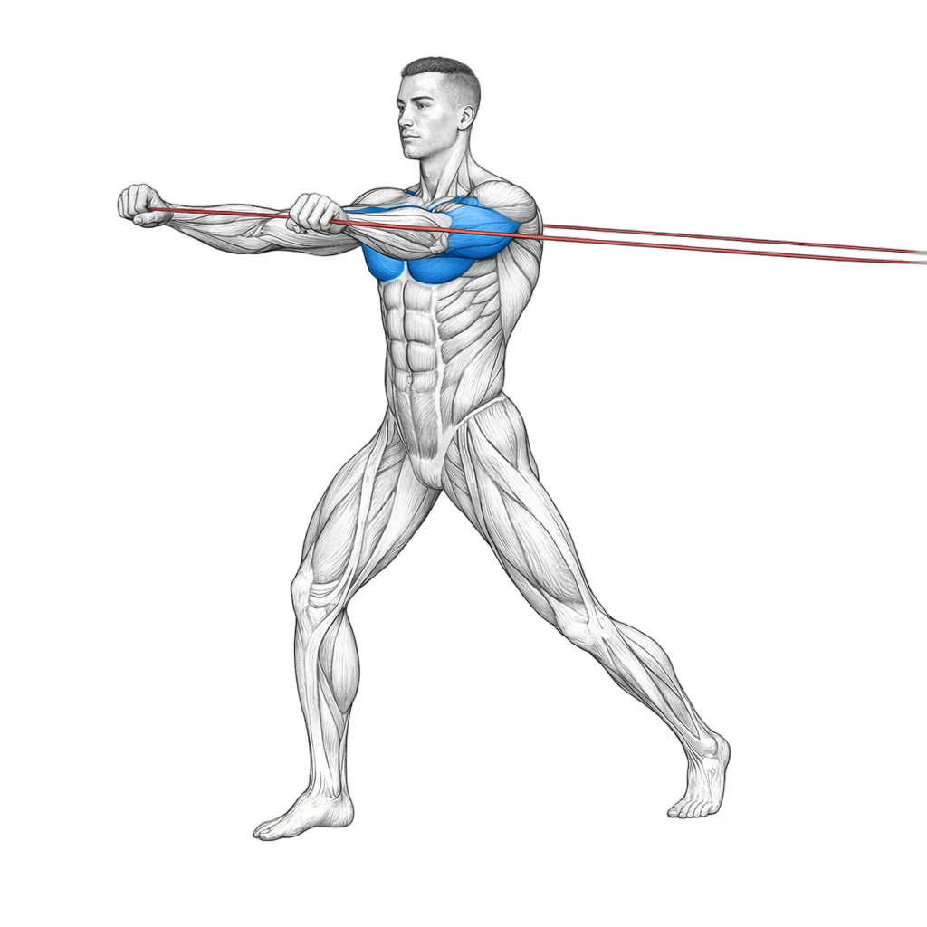 Loop Band Standing Chest Press