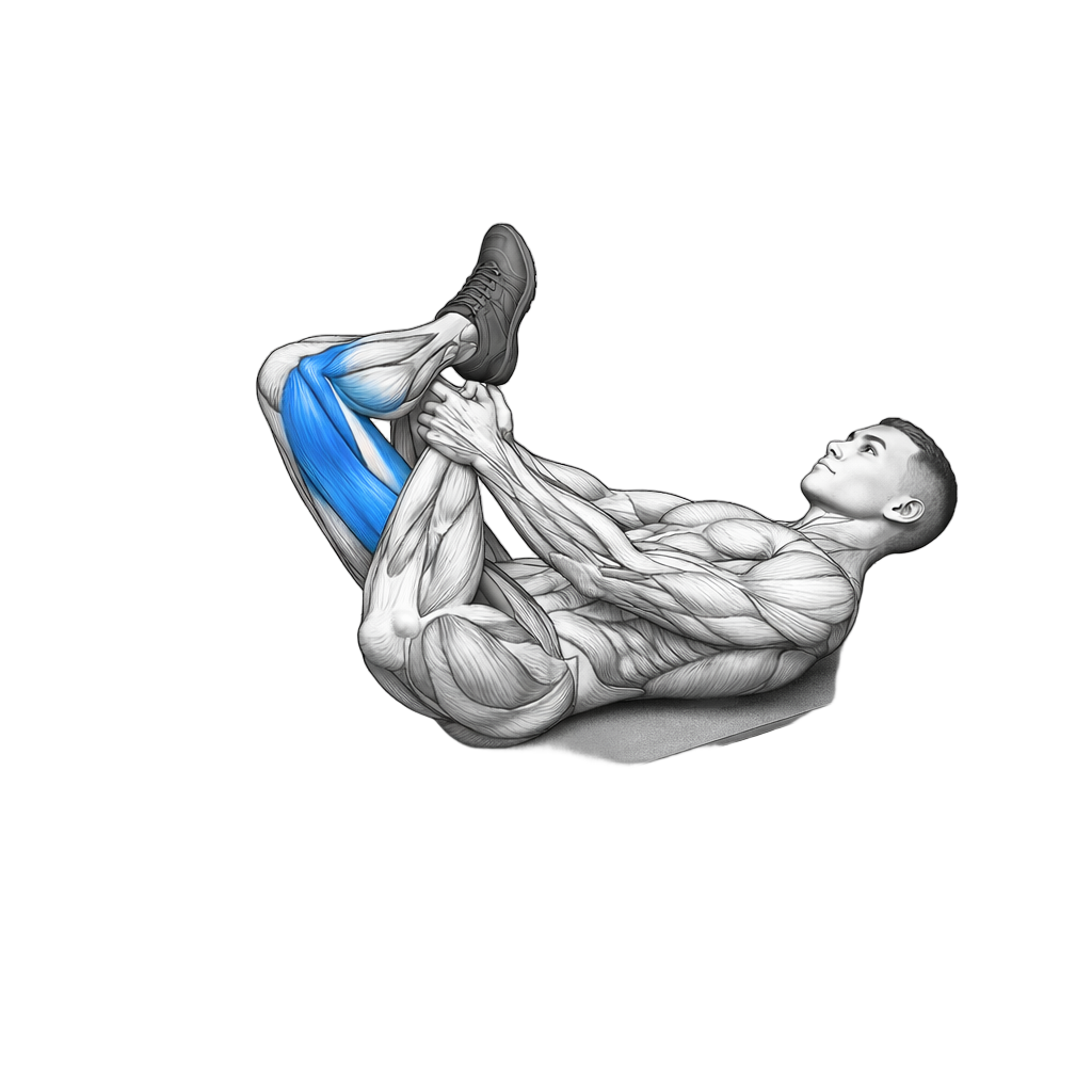 Lying Figure Four exercise demonstration