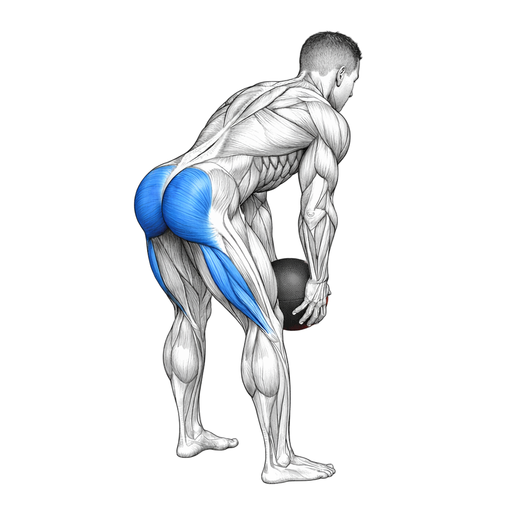 Medicine Ball Romanian Deadlift