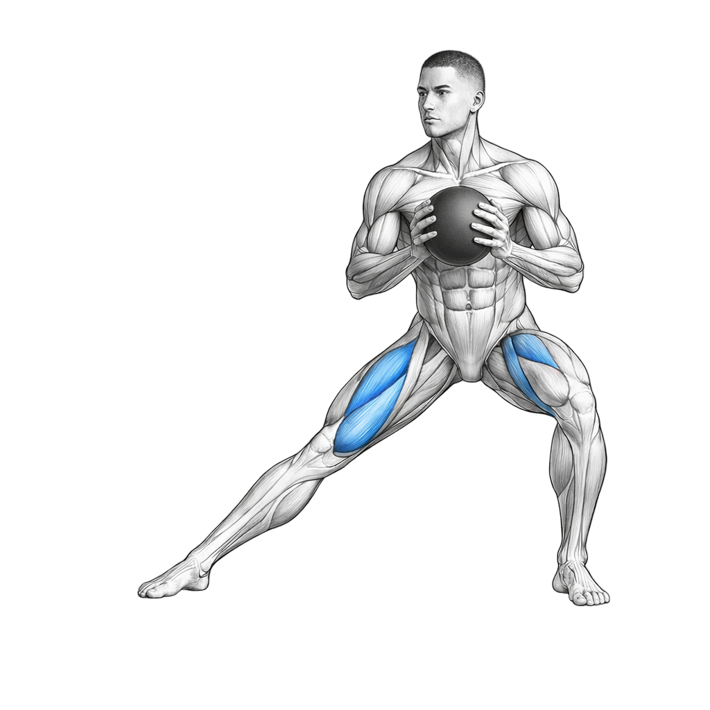 Medicine Ball Side Lunge