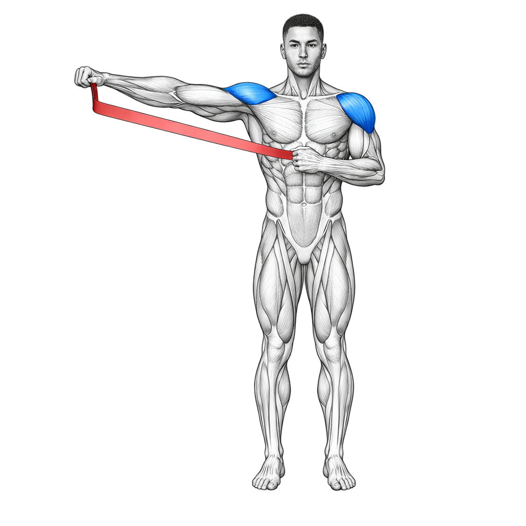 Mini Loop Band Alternating Lateral Shoulder Raise