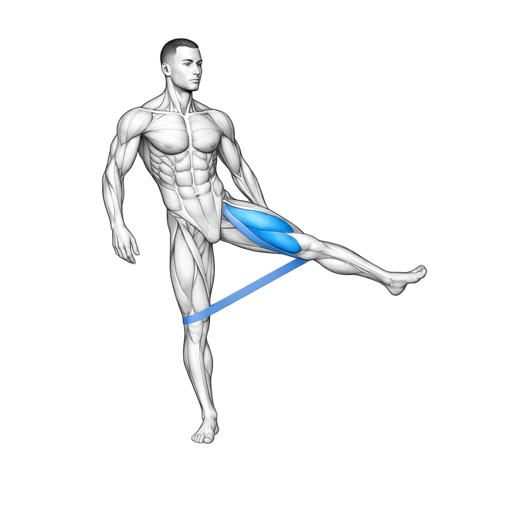 Mini Loop Band Alternating Leg Raise