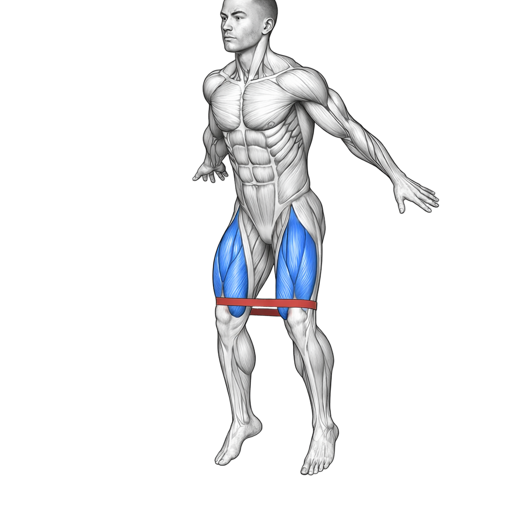 Mini Loop Band Jump Squat