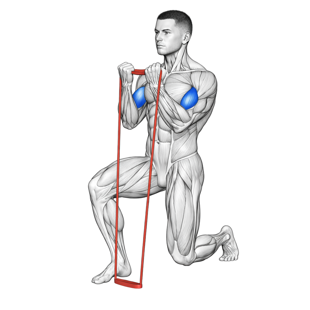 Mini Loop Band Kneeling Bicep Curl