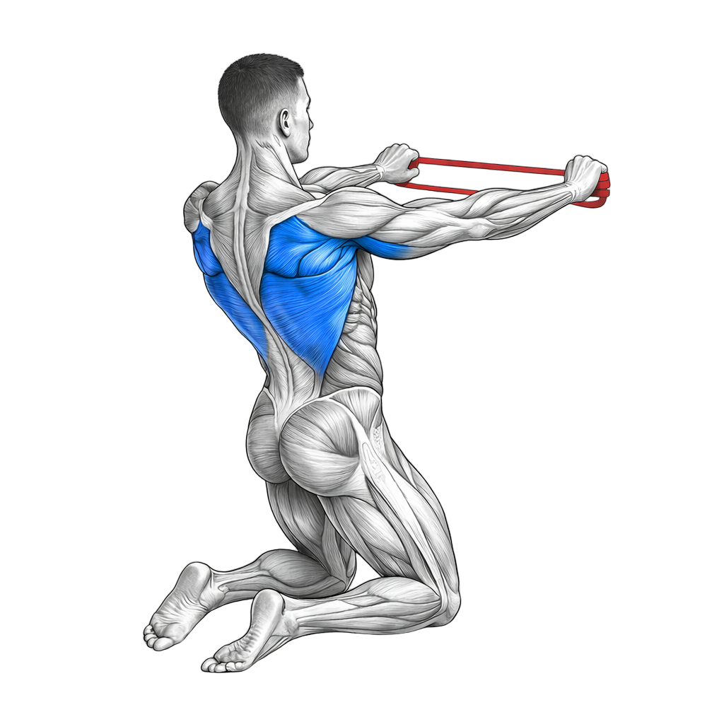 Mini Loop Band Kneeling Row