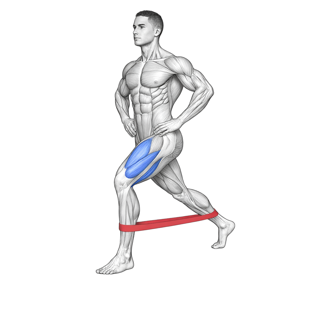 Mini Loop Band Lunge Kickback