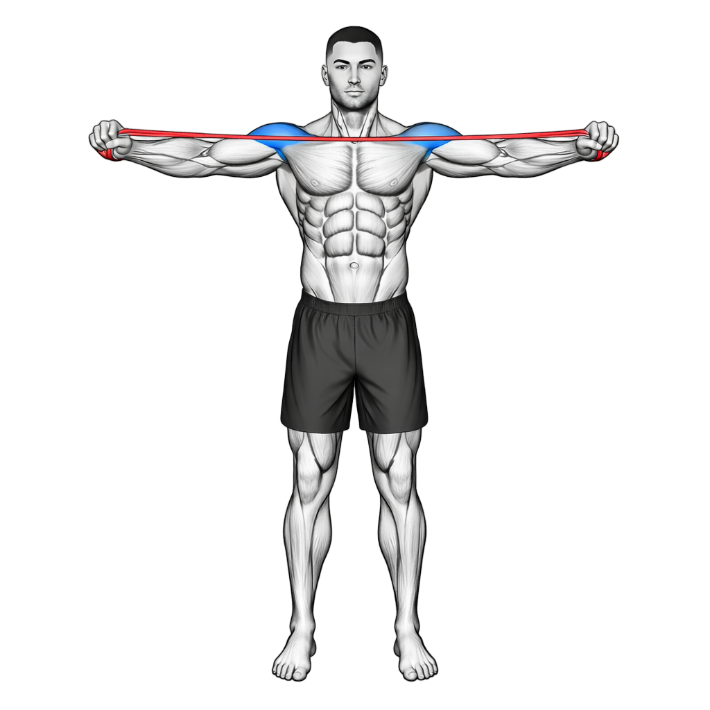 Mini Loop Band Reverse Fly exercise demonstration