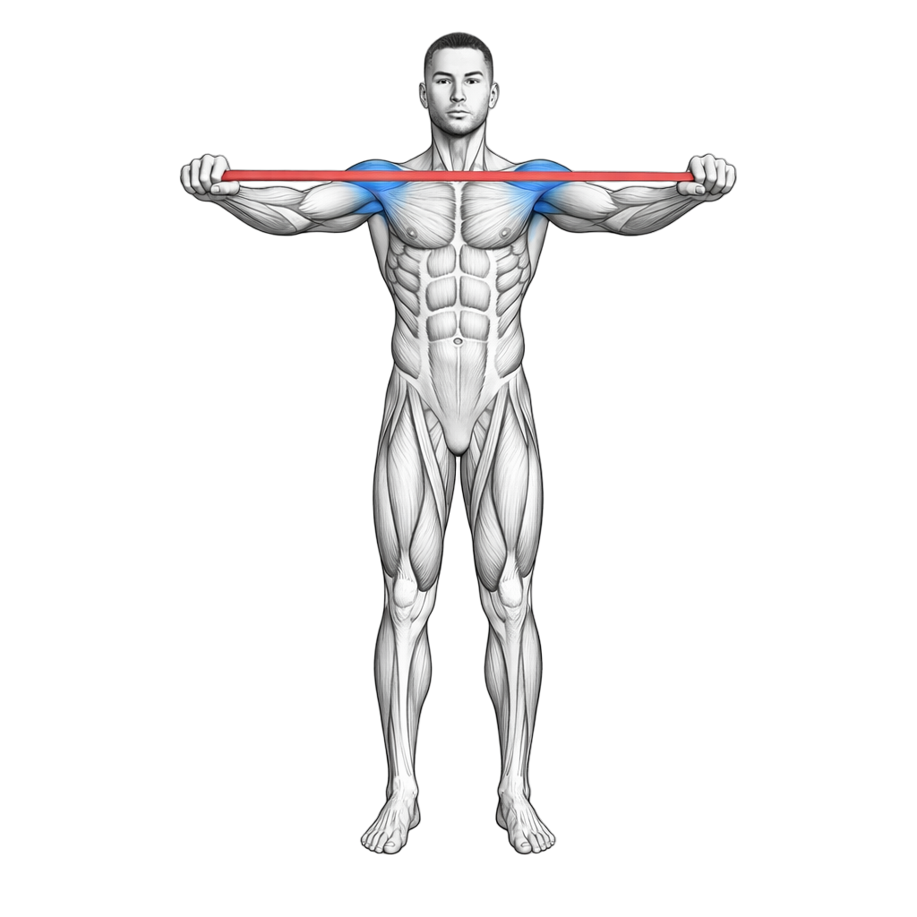 Mini Loop Band Scapular Retraction exercise demonstration