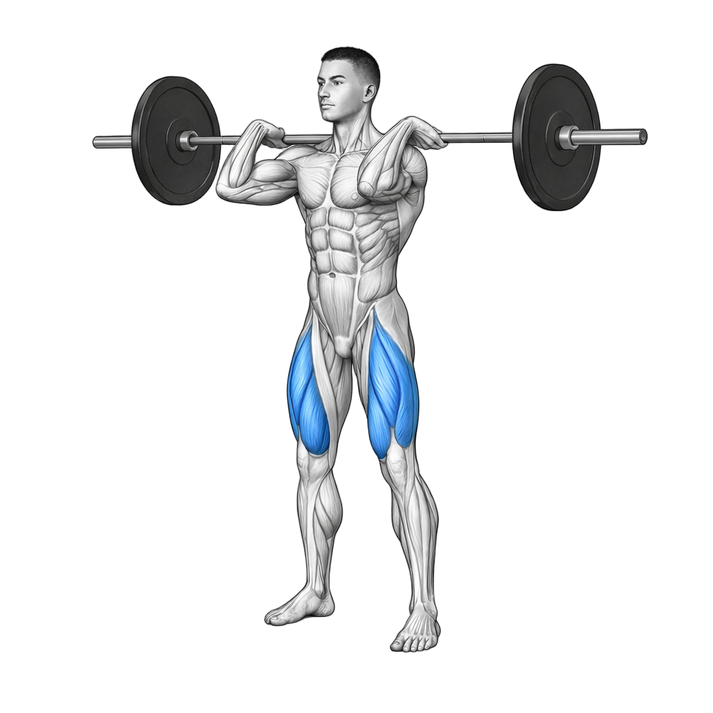 Pause Front Squat exercise demonstration