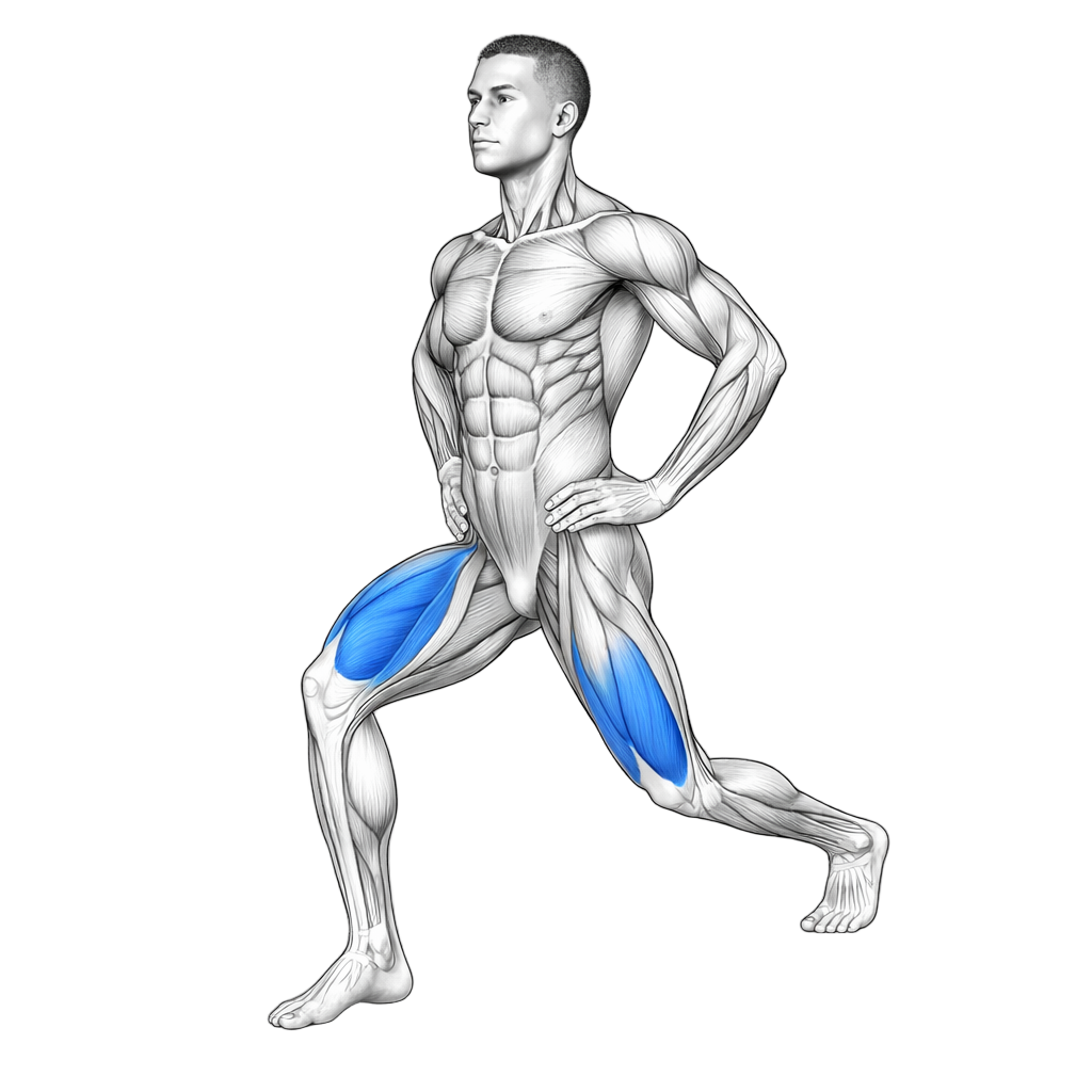 Pulse Lunge exercise demonstration