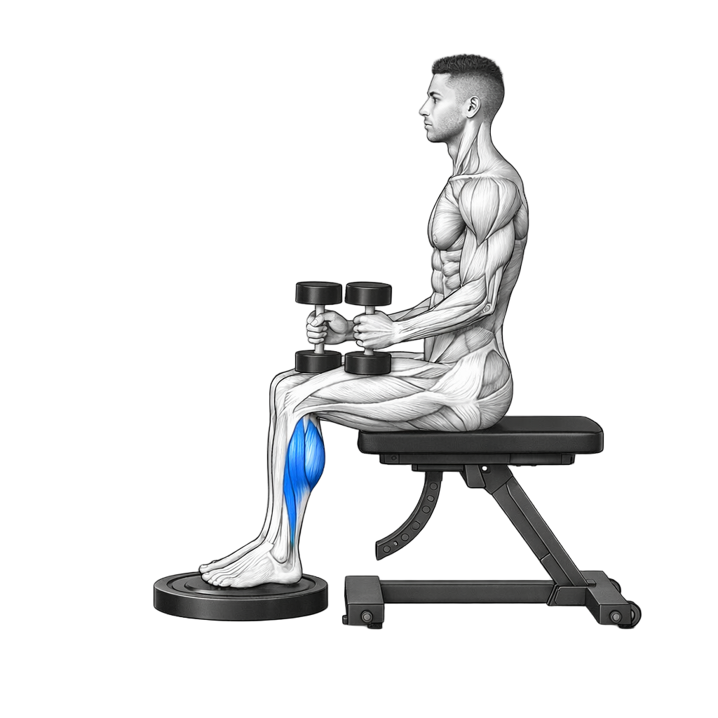Seated Dumbbell Calf Raise