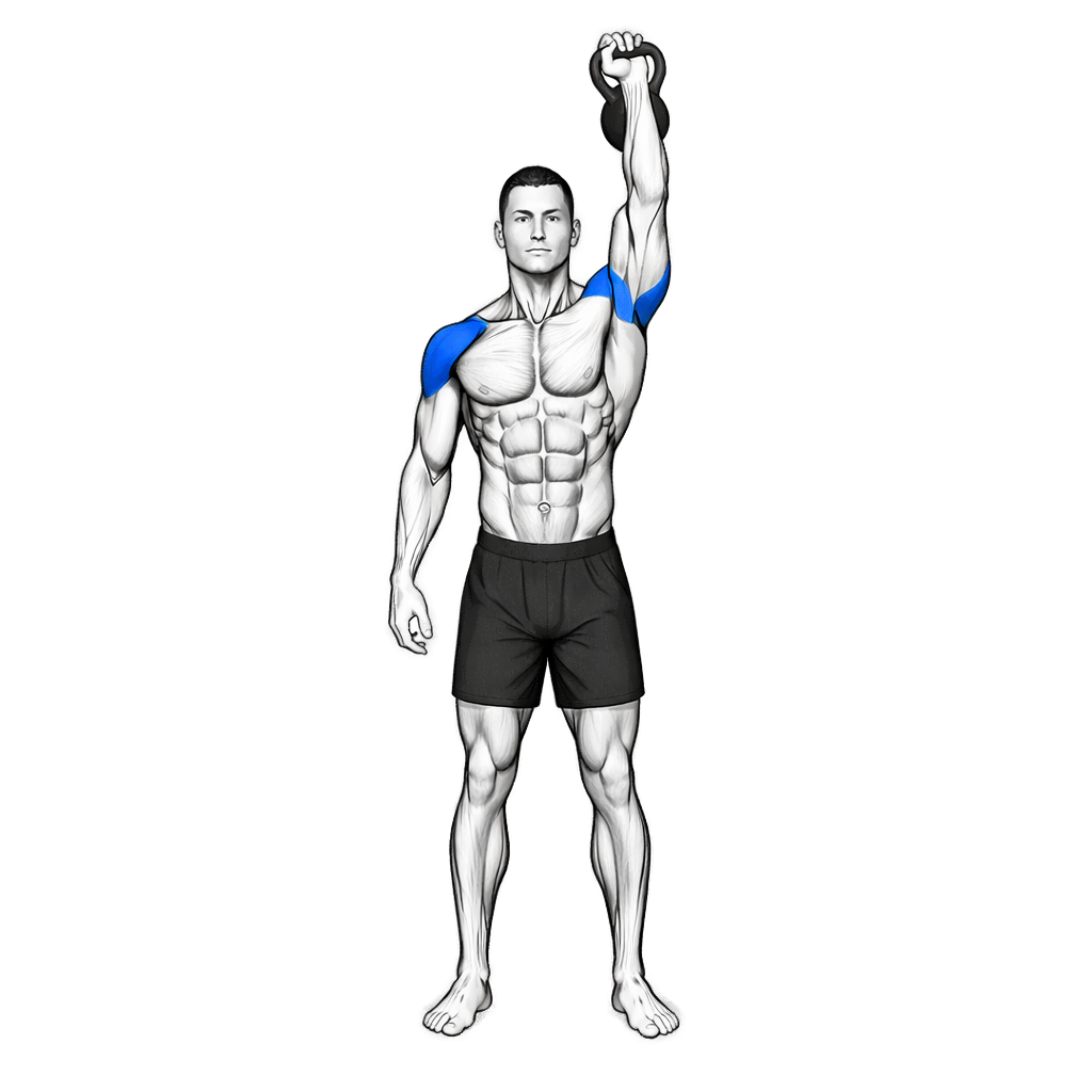 Single-Arm Bottoms-up Kettlebell Press