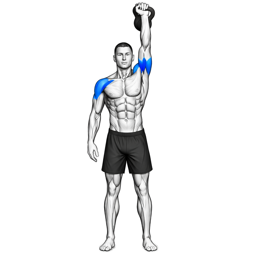 Single-Arm Kettlebell Shoulder Press