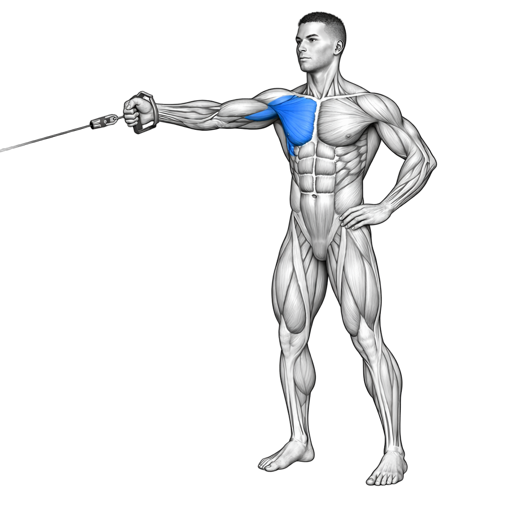 Single-Arm Low Cable Crossover Fly