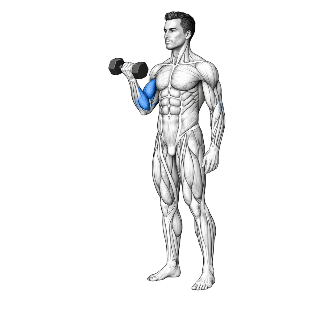 Single-Arm Reverse Dumbbell Curl