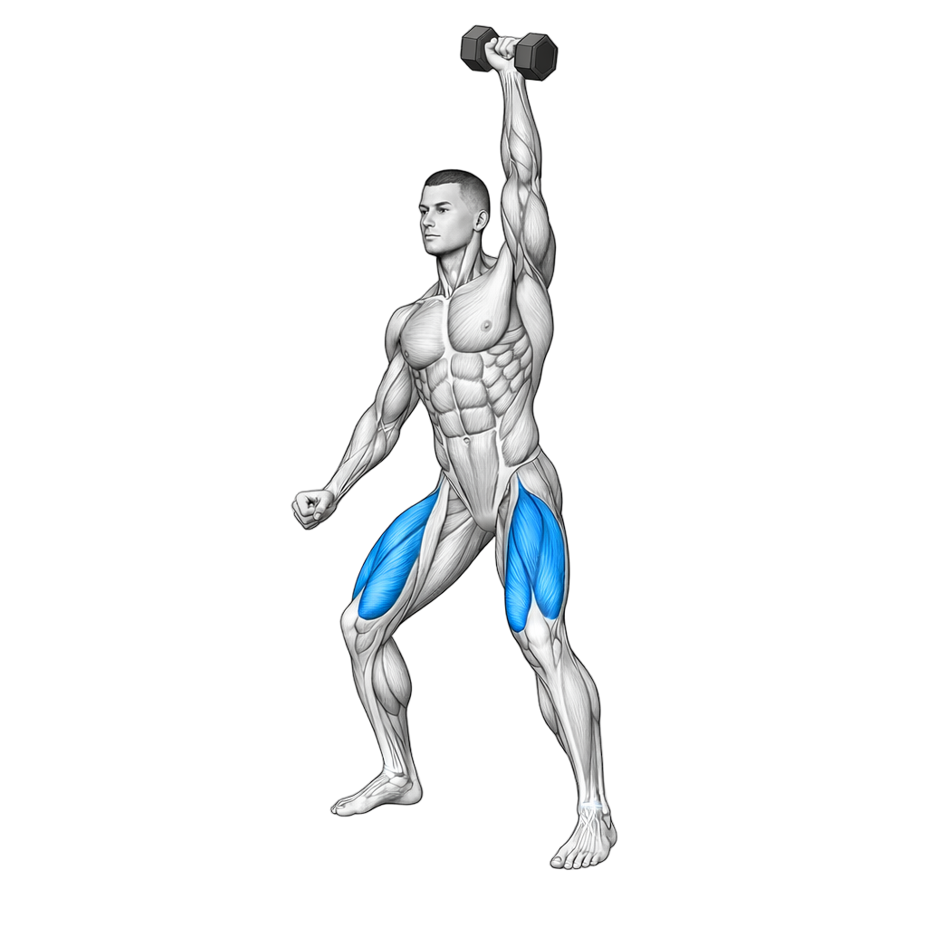Single Dumbbell Power Clean and Jerk