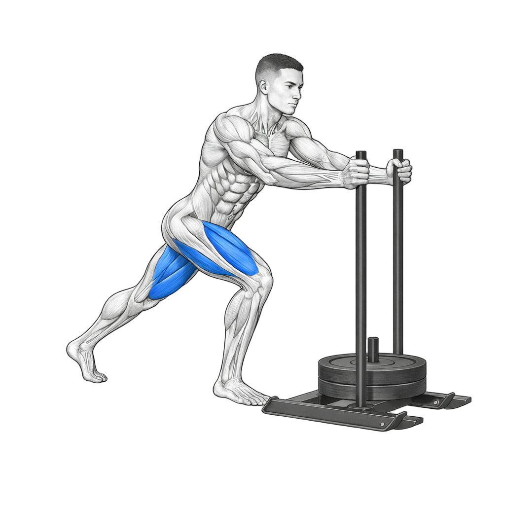 Sled Drag exercise demonstration