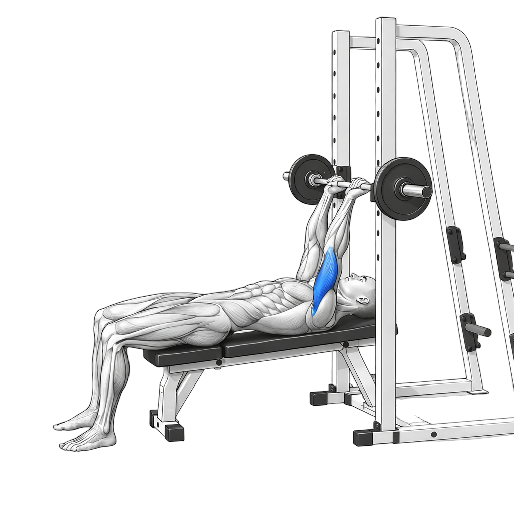 Smith Machine Close-Grip Bench Press