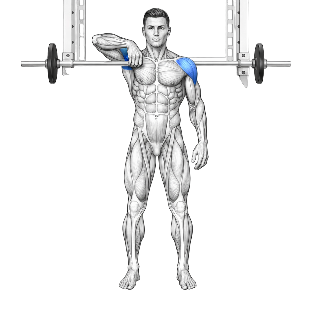 Smith Machine One-Arm Upright Row