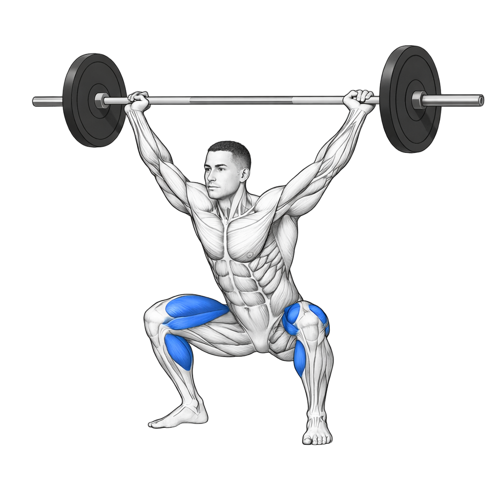 Snatch Balance exercise demonstration