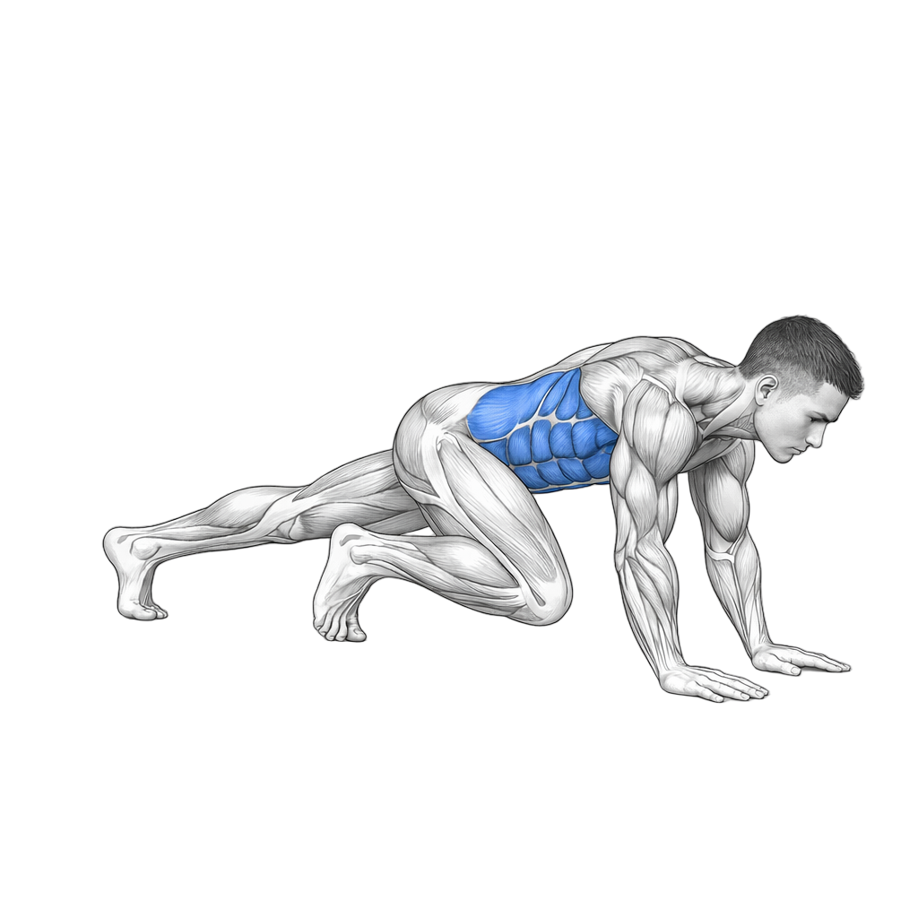 Spiderman Plank Crunch