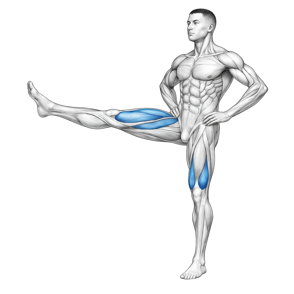 Squat Side Kick