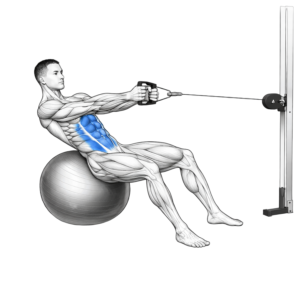 Stability Ball Abdominal Twist