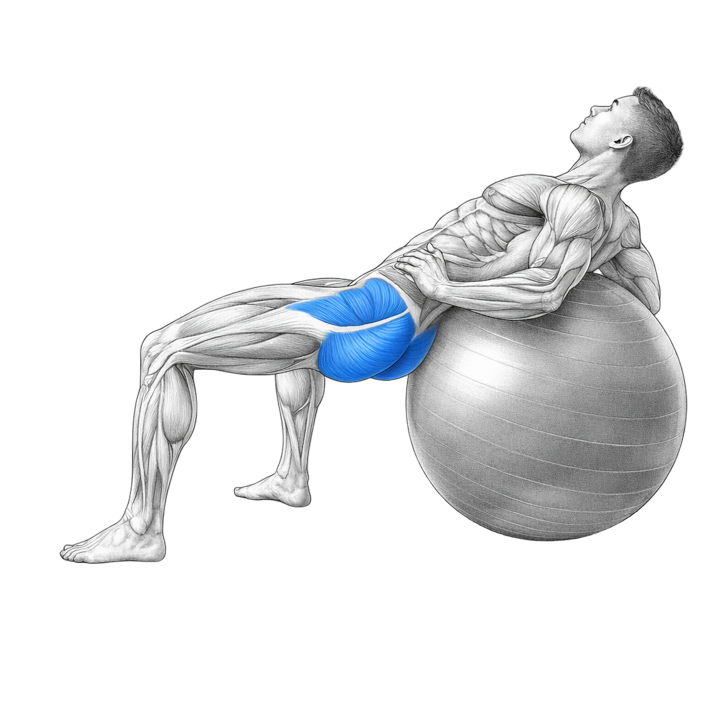 Stability Ball Hip Thrust