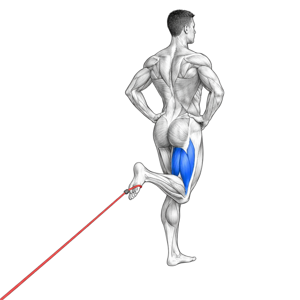 Standing Loop Band Hamstring Curl