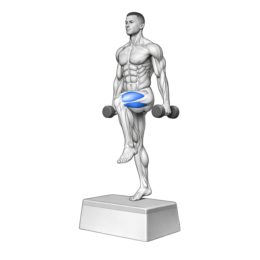 Step Up to Deficit Reverse Lunge