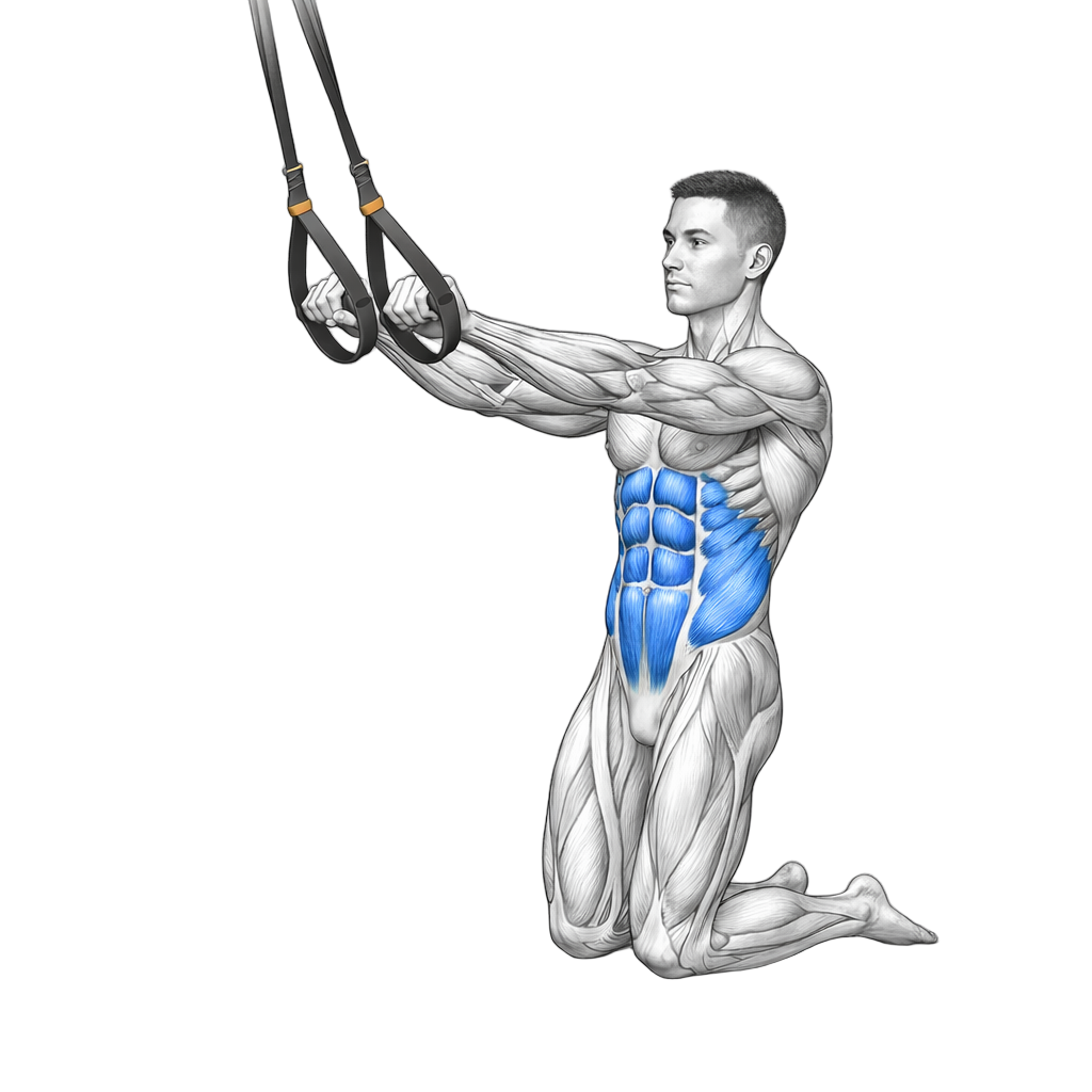 TRX Kneeling Oblique Rollout