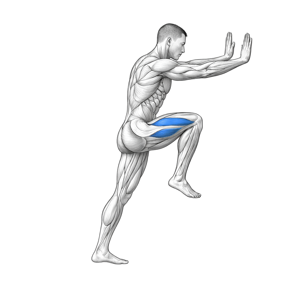 Wall Knee Drive exercise demonstration