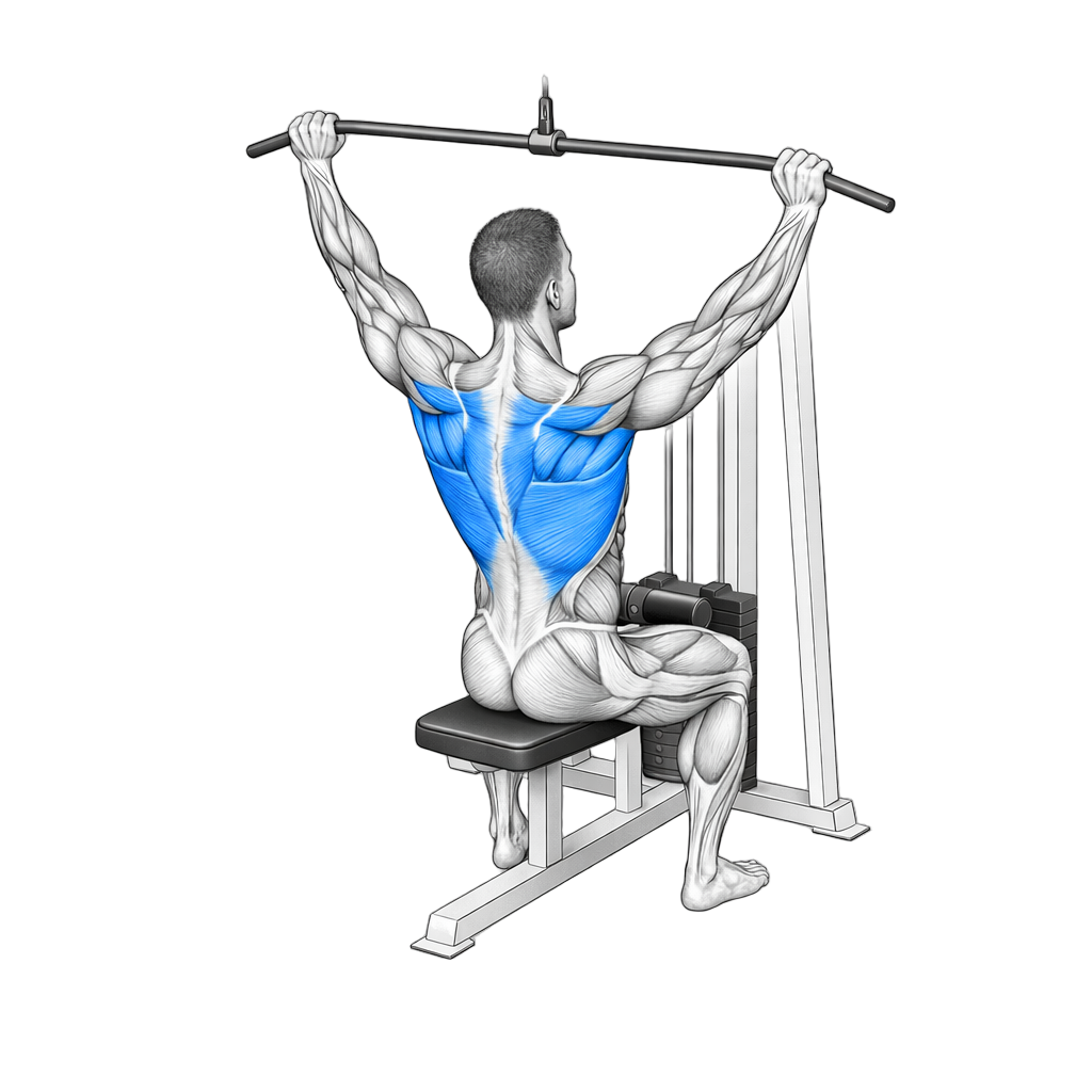 Wide Grip Lat Pulldown