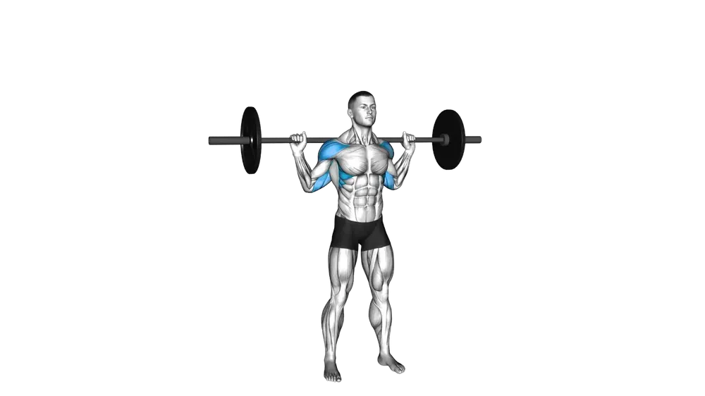 Barbell Behind Neck Press exercise demonstration