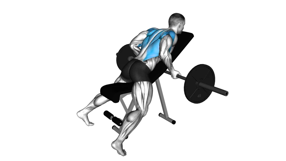 Incline Chest-Supported Row (Barbell)