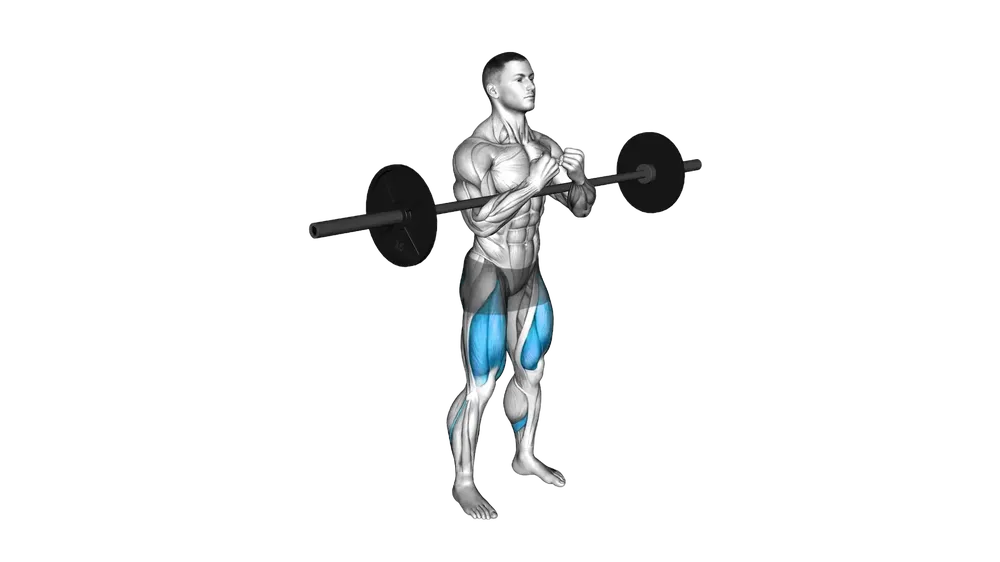Zercher Squat exercise demonstration