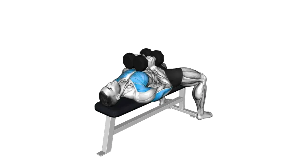 Dumbbell Squeeze Press exercise demonstration
