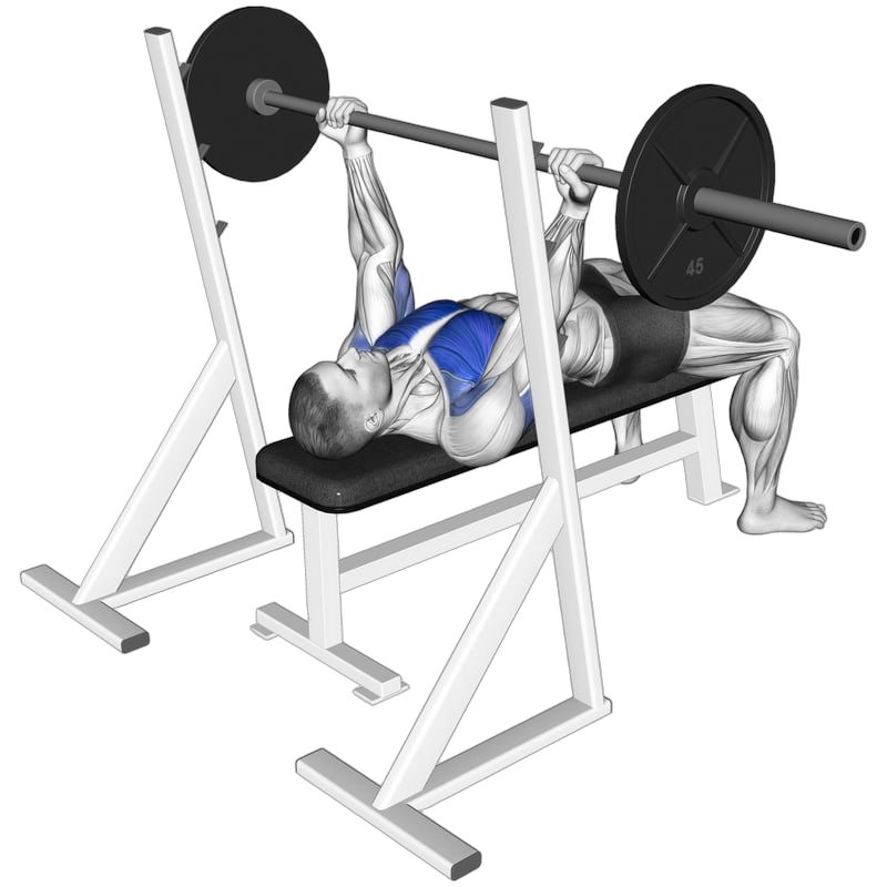 Reverse Grip Bench Press exercise demonstration