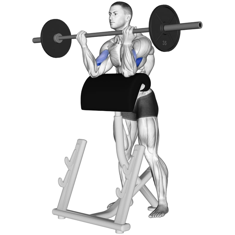 Spider Curl (Dumbbell) exercise demonstration